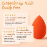 BEAKEY Makeup Sponge Set 5 Pack Micro Porous Low Absorption Soft Latex Free Foun... - Image 5