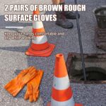 Teenyyou 2 Pair Extended Sewer Snake Gloves Non Slip and Reusable PVC Sewer Abra... - Image 6