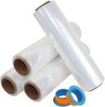BOMEI PACK Clear Stretch Wrap Roll with Plastic Handle 18" x 1000 Feet 80 Gauge ... - Image 6