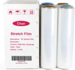 BOMEI PACK Clear Stretch Wrap Roll with Plastic Handle 18" x 1000 Feet 80 Gauge ... - Image 7