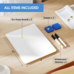 MaxGear Small White Board 2 Pack Dry Erase Boards, 9''x 12'' Mini White Board Do... - Image 7