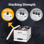 Bankers Box 12-Pack Basic Duty File Storage Boxes with Lids, Letter/Legal, STOR/... - Image 6