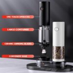 Electric Salt and Pepper Grinder Set Automatic Grinder for Kitchen Battery Peppe... - Image 8