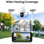 REOLINK 5MP Solar Security Cameras Wireless Outdoor, 360° Pan Tilt Auto-Tracking... - Image 3