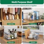 SPACEKEEPER Adjustable Shelf Divider for Closet, Clear Purse Organizers for Clos... - Image 4
