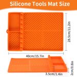 Silicone Tools Mat for Griddle Kitchen Cooking Baking Countertop-Side Shelf Spat... - Image 3