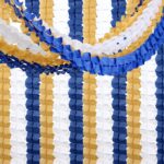 Navy-Blue White-Gold Party-Decorations Streamers Garland - 12pcs Royal Blue Grad... - Image 4