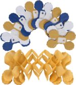 Navy-Blue White-Gold Party-Decorations Streamers Garland - 12pcs Royal Blue Grad... - Image 6