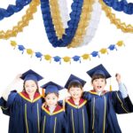 Navy-Blue White-Gold Party-Decorations Streamers Garland - 12pcs Royal Blue Grad... - Image 8