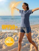 Kinglaman 5/6 Pack Workout Tops Gym Shirts for Women Dry Fit UPF 50+ Sun UV Prot... - Image 5