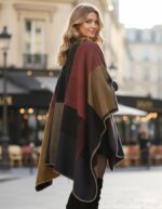 Women's Shawl Wraps Open Front Poncho Cape Oversized Sweaters Casual Cardigan Sh... - Image 6