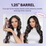 Wavytalk 5 in 1 Curling Iron Set with Thermal Brush and 4 Interchangeable Cerami... - Image 8