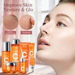 6-Piece Hydrating Vitamin C Skincare Set with Niacinamide, Daily Face Care Routi... - Image 6