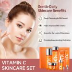 6-Piece Hydrating Vitamin C Skincare Set with Niacinamide, Daily Face Care Routi... - Image 7