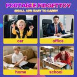15 Pcs Magnetic Rings Fidget Toys Set Classroom Prizes for Kids Finger Magnet Ri... - Image 3