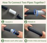 Extra 8 Ft Pipe with Connector, 2 Inch Diameter, Use for NAACOO Catch Basin's Ot... - Image 5