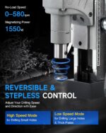ZELCAN Mag Drill Press, 1550W Portable Magnetic Drill Press with 2" Boring Diame... - Image 4