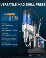 ZELCAN Mag Drill Press, 1550W Portable Magnetic Drill Press with 2" Boring Diame... - Image 9