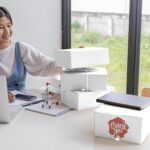 WIFTREY 50 Pack 7x5x4 Shipping Boxes for Small Business Packing, White Corrugate... - Image 9