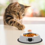 Serentive 2 Pcs Non-Slip Stainless Steel Small Cat Food Bowls - Unbreakable, Thi... - Image 7