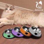 Serentive 2 Pcs Non-Slip Stainless Steel Small Cat Food Bowls - Unbreakable, Thi... - Image 8