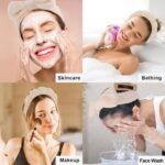 Canitor Spa Headband Wristband Set with Hair Clips Skincare Headbands for Washin... - Image 7
