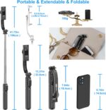 SelfieShow Selfie Stick, Extendable Selfie Stick Tripod with Wireless Remote and... - Image 8