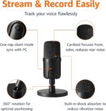 Amazon Basics Condenser Microphone for PC, Cardioid Pickup, USB Mic for Streamin... - Image 3
