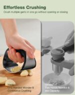 Vantic Garlic Press Rocker - Stainless Steel Garlic Crusher, Mincer and Chopper ... - Image 3