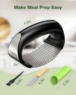 Vantic Garlic Press Rocker - Stainless Steel Garlic Crusher, Mincer and Chopper ... - Image 7