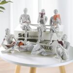 GRAPMKTG Home Decor Pulp Reading Women Thinker Statue Aesthetic Sculpture Room D... - Image 3
