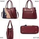 Purses and Handbags for Women Tote PU Leather Ladies Satchel Top Handle Crossbod... - Image 5