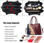 Purses and Handbags for Women Tote PU Leather Ladies Satchel Top Handle Crossbod... - Image 6