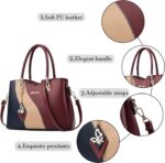 Purses and Handbags for Women Tote PU Leather Ladies Satchel Top Handle Crossbod... - Image 8