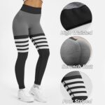 MOHUACHI High Waisted Leggings for Women Tummy Control Butt Lifting Yoga Pants W... - Image 7