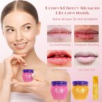 2PCS Lip Mask Overnight, Honey&Sakura Day and Night Repair Sleeping Lip Balm, Fa... - Image 4