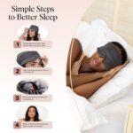 Kitsch Satin Sleep Mask - Eye Masks for Sleep, Softer Than Silk Satin Sleeping M... - Image 8