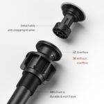 Bathroom Faucet Brushed Nickel Modern Waterfall Bathroom Sink Faucet with Single... - Image 8