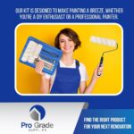 Pro Grade Paint Roller Kit, Brush & Roller,10 Piece Set, Wall Painting Naps for ... - Image 5