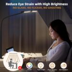 Motumen Led Desk Lamp for Home Office, Eye-Care Architect Light with Clamp, Smar... - Image 5