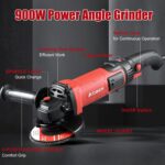 AOBEN 1200W Angle Grinder 4-1/2 inch | 10Amp, 11000 RPM, 6-Speed Corded Power El... - Image 8