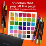 ARTISTRO 36 Precision Dual-Tip Acrylic Paint Markers – Paint Pens Set with Dot &... - Image 3