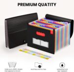 Sooez 24 Pockets Expanding File Folder with Blank Labels, According File Organiz... - Image 8