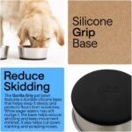 GORILLA GRIP Dog Bowls, Food Grade 304 Stainless Steel, Holds 2 Cups Each (16 fl... - Image 4