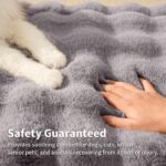 SOMAHE Cat Bed Mat, Soft Plush Faux Fur Kneading Pet Bed, Machine Washable Cat S... - Image 4