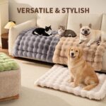 SOMAHE Cat Bed Mat, Soft Plush Faux Fur Kneading Pet Bed, Machine Washable Cat S... - Image 7