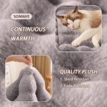 SOMAHE Cat Bed Mat, Soft Plush Faux Fur Kneading Pet Bed, Machine Washable Cat S... - Image 8