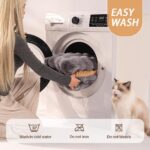SOMAHE Cat Bed Mat, Soft Plush Faux Fur Kneading Pet Bed, Machine Washable Cat S... - Image 9