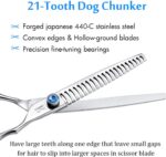 JASON 7 Inch 21-Teeth Chunkers Shears for Dogs, Ergonomic Cats Grooming Texturiz... - Image 3