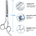 JASON 7 Inch 21-Teeth Chunkers Shears for Dogs, Ergonomic Cats Grooming Texturiz... - Image 4